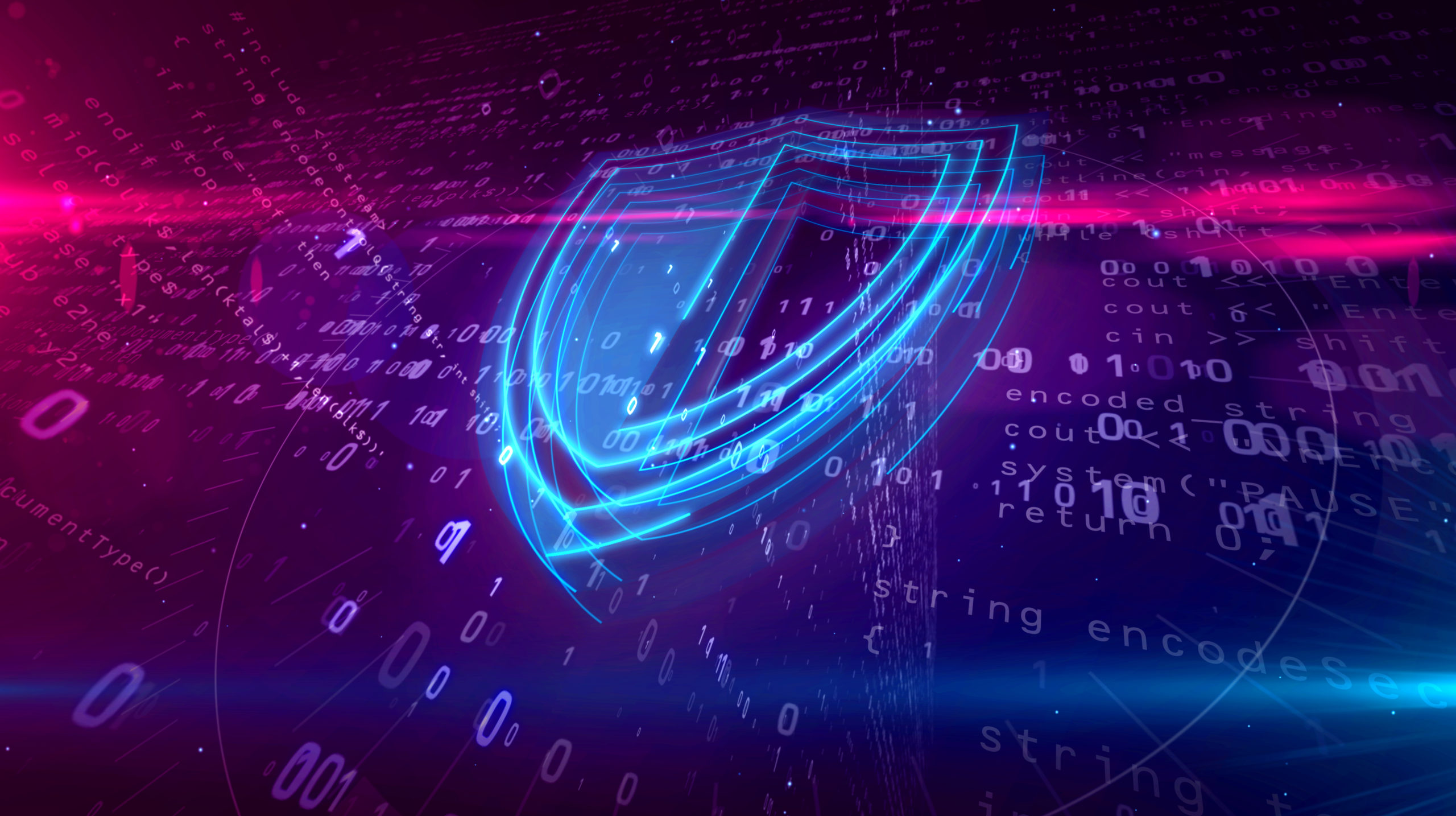 Digital security concept showing a blue shield with lock icon on a dark background with glowing circuit board patterns, representing CloudResearch's protective data quality solutions for MTurk research