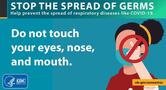 don't touch your face poster