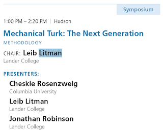 APS Symposium event details for TurkPrime presentation