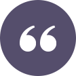 Purple quote icon